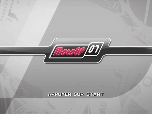 MotoGP 07 — Title screen