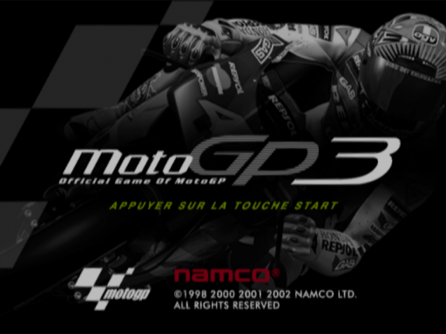 MotoGP 3 — Title screen