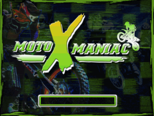 Moto X Maniac — Title screen