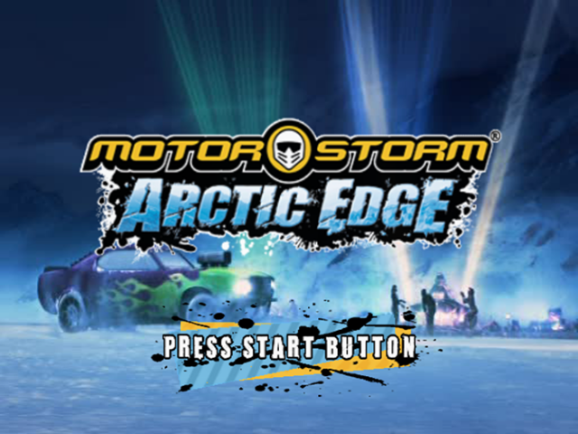 MotorStorm : Arctic Edge — Title screen