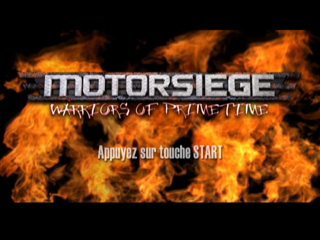 Motorsiege : Warriors of Primetime — Title screen