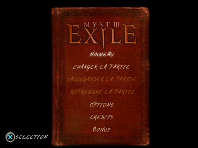 Myst III : Exile — Title screen