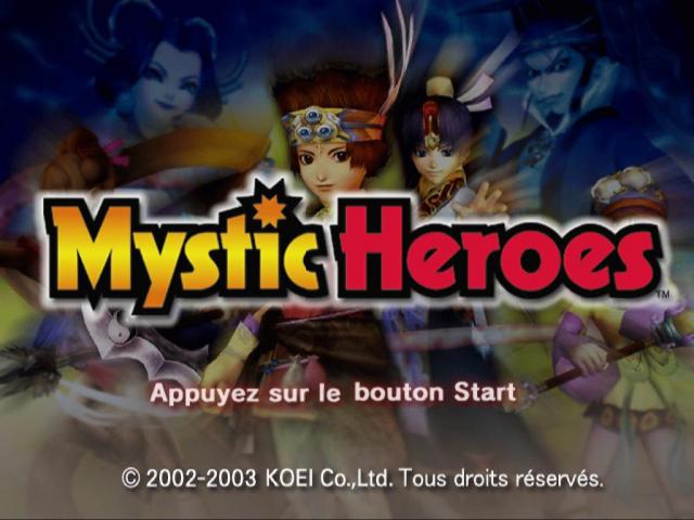 Mystic Heroes — Title screen