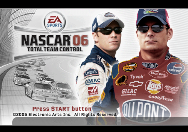 NASCAR 06 : Total Team Control — Title screen