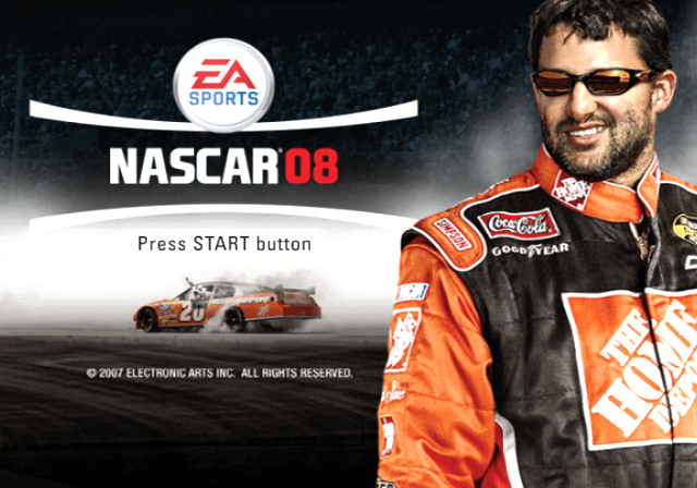NASCAR 08 — Title screen