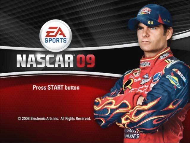 NASCAR 09 — Title screen