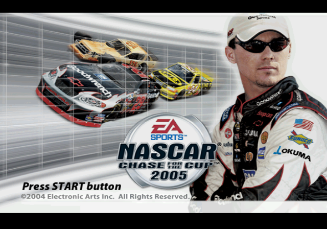 NASCAR 2005 : Chase for the Cup — Title screen