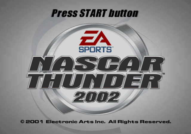NASCAR Thunder 2002 — Title screen