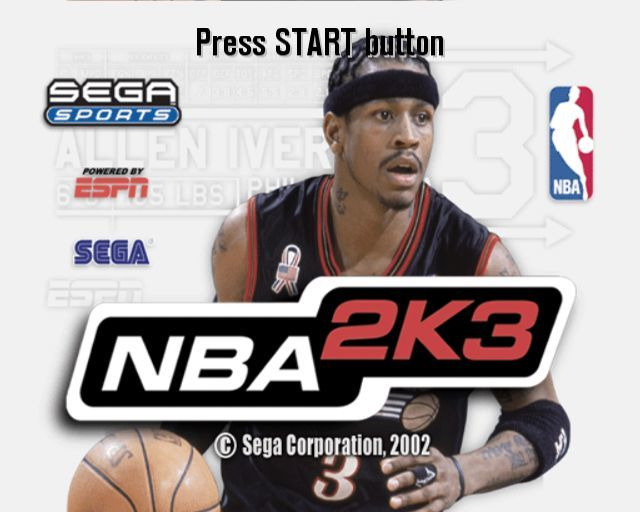 NBA 2K3 — Title screen