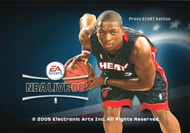 NBA Live 06 — Title screen