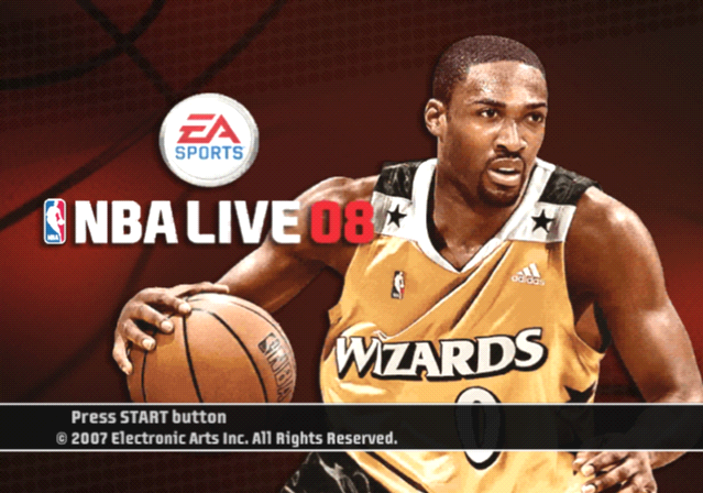 NBA Live 08 — Title screen