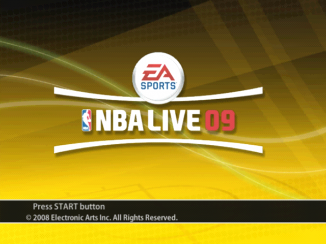 NBA Live 09 — Title screen