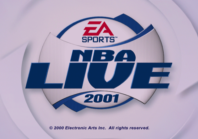 NBA Live 2001 — Title screen