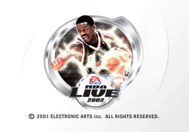 NBA Live 2002 — Title screen