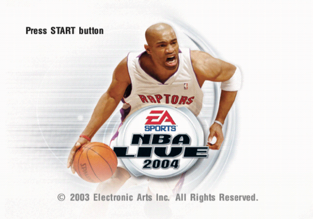 NBA Live 2004 — Title screen