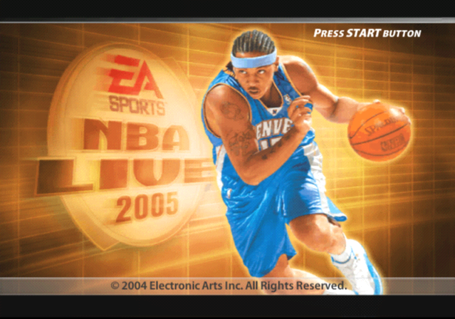 NBA Live 2005 — Title screen