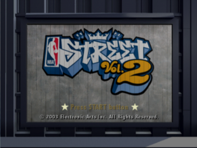 NBA Street Vol. 2 — Title screen