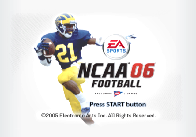NCAA Football 06 — Title screen