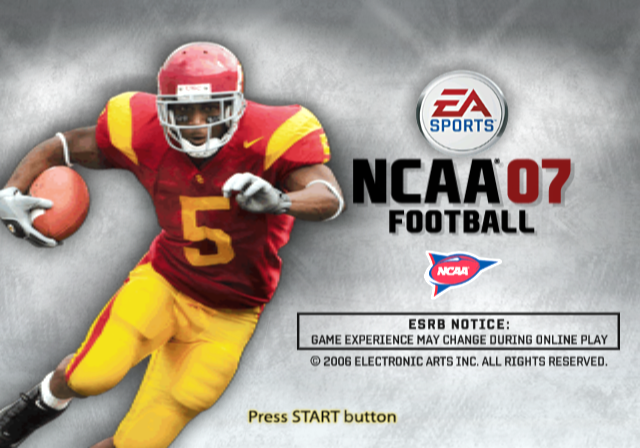 NCAA Football 07 — Title screen