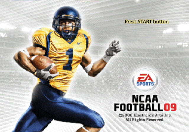 NCAA Football 09 — Title screen
