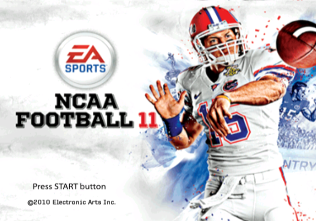 NCAA Football 11 — Title screen