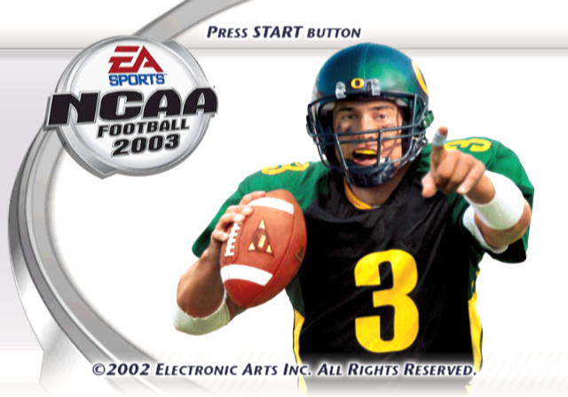 NCAA Football 2003 — Title screen