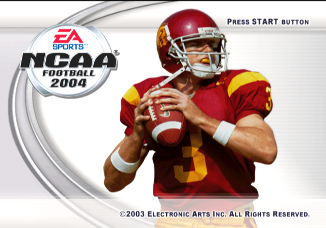 NCAA Football 2004 — Title screen