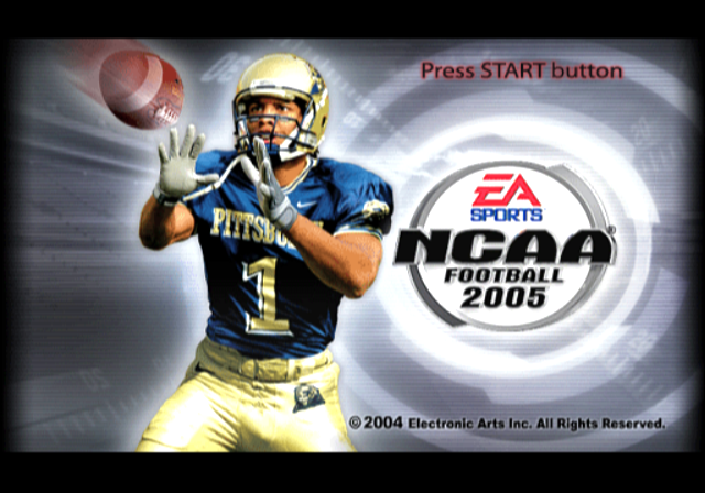 NCAA Football 2005 — Title screen
