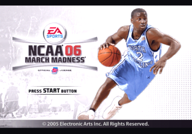 NCAA March Madness 06 — Title screen