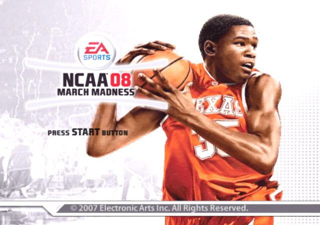 NCAA March Madness 08 — Title screen
