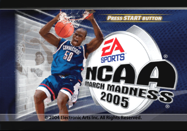 NCAA March Madness 2005 — Title screen