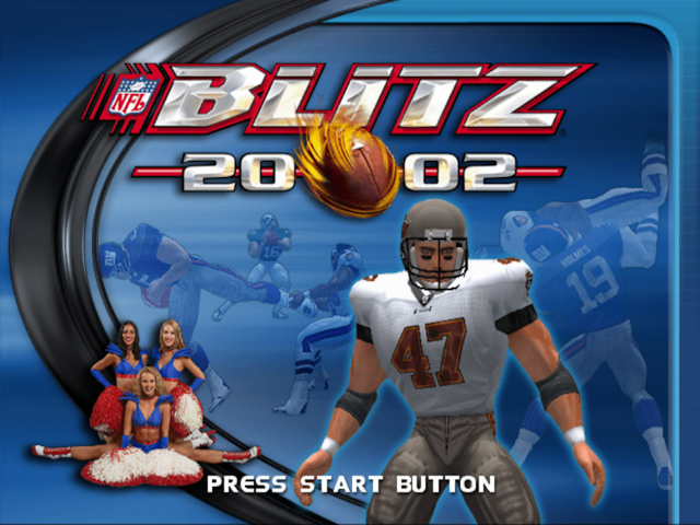 NFL Blitz 2002 — Title screen