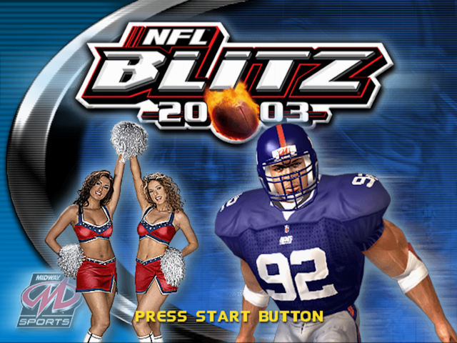 NFL Blitz 2003 — Title screen