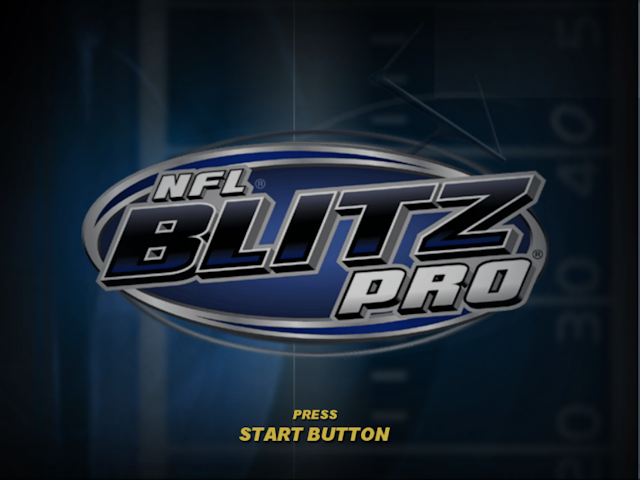 NFL Blitz Pro — Title screen