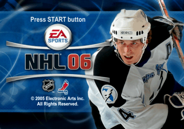 NHL 06 — Title screen