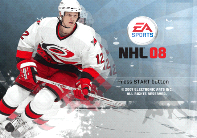 NHL 08 — Title screen