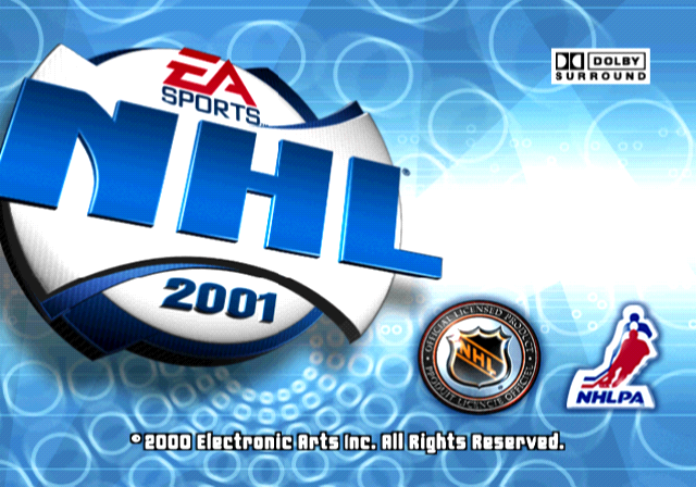 NHL 2001 — Title screen