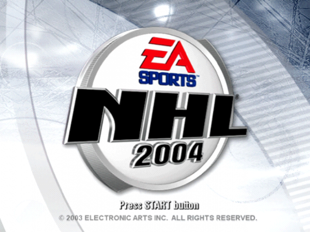 NHL 2004 — Title screen