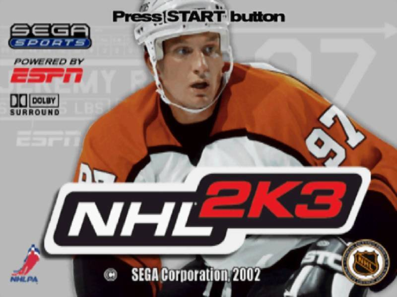 NHL 2K3 — Title screen