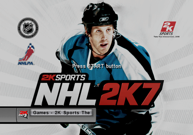 NHL 2K7 — Title screen