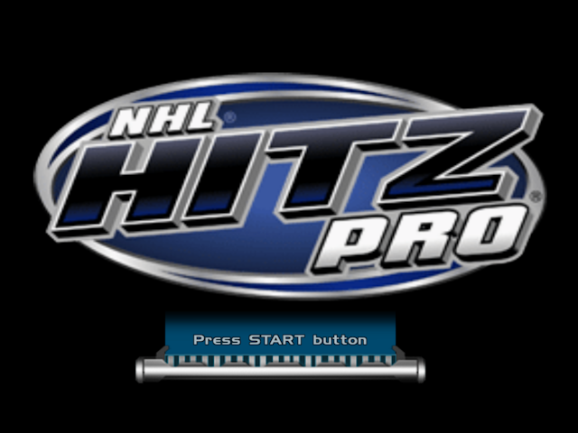 NHL Hitz Pro — Title screen