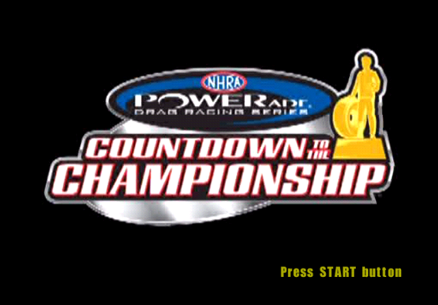 NHRA Drag Racing : Countdown to the Championship — Title screen