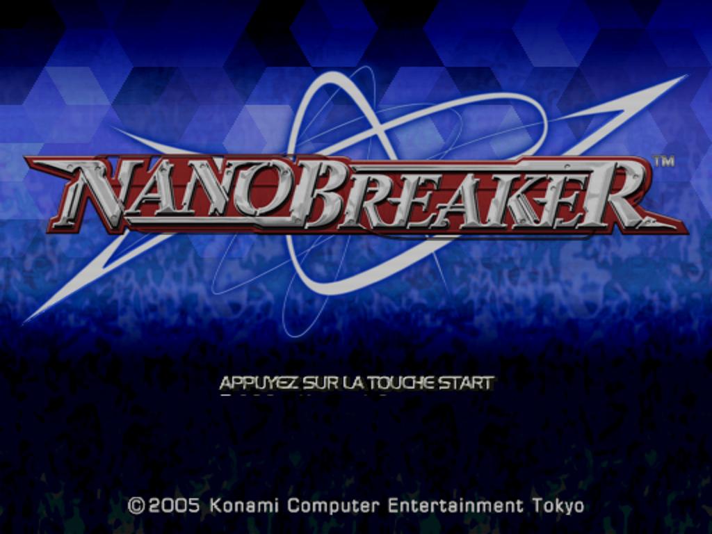 NanoBreaker — Title screen