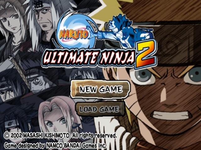 Naruto : Ultimate Ninja 2 — Title screen