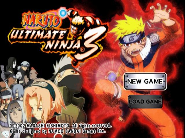 Naruto : Ultimate Ninja 3 — Title screen