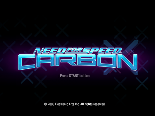 Need for Speed : Carbon — Title screen