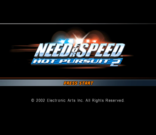 Need for Speed : Hot Pursuit 2 — Title screen