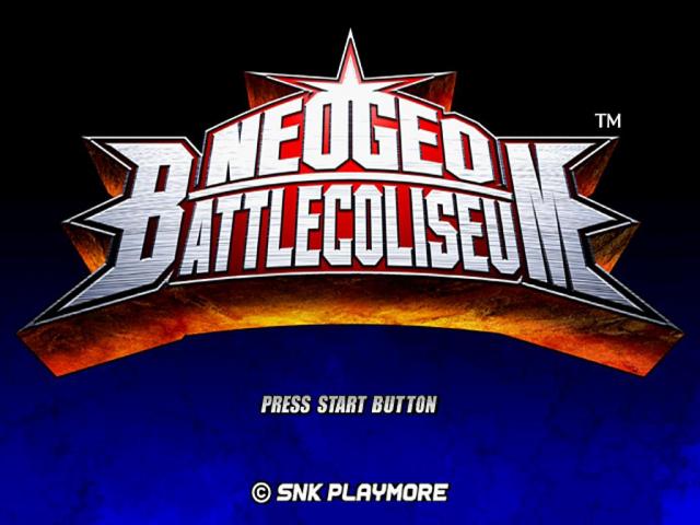 NeoGeo Battle Coliseum — Title screen