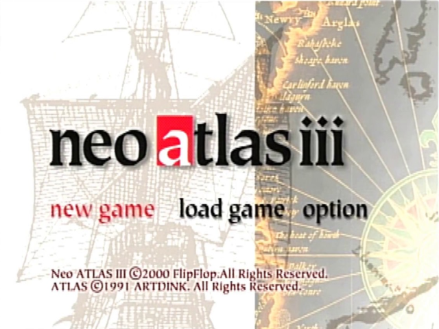 Neo Atlas III — Title screen