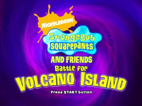 Nicktoons : Battle for Volcano Island — Title screen